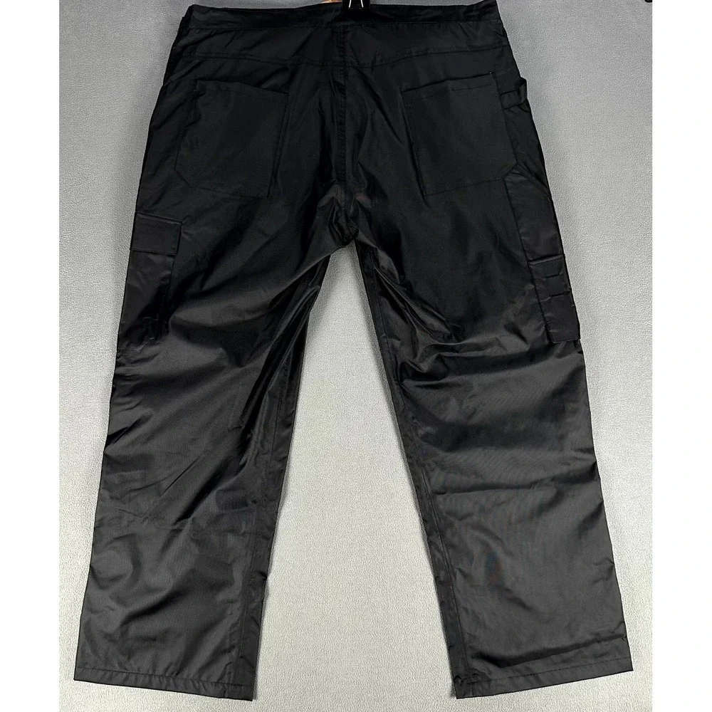 Frogg Toggs Bibbs Overalls Mens 2XL Black StormWatch Waterproof Breathable New - Picture 5 of 13